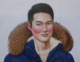 melissa chen ivan top mountain portrait oil painting
