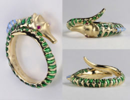 melissa chen lunar rain jewellery design seahorse enamel ring