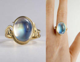 melissa chen lunar rain jewellery design moonstone kelp ring