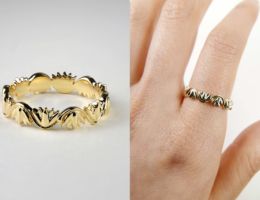 Lunar Rain Melissa Chen Snakes and Lotus Flowers Ring archive